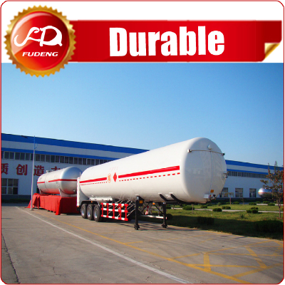 Fudeng 3 axle tanker trailer Cryogenic lng liquid co2 tank semitrailerfor sale