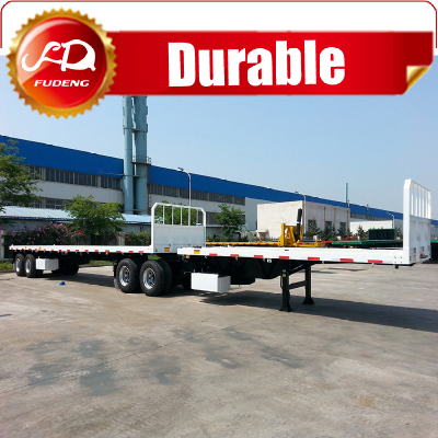 2 Axle Flatbed Interlink Trailer,Flatbed semi trailer for sale