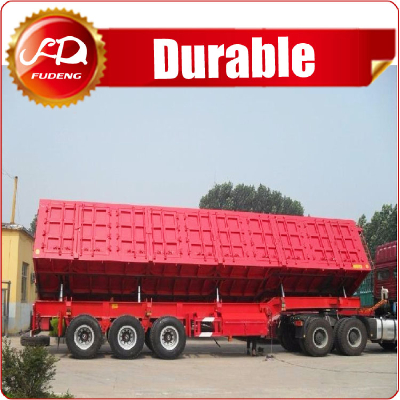 High Quality 3 Axles Side Tipper/Dump Semi Truck Trailer