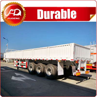 3 Axle Side Wall Semi Trailer Cargo Container Trailer for Africa