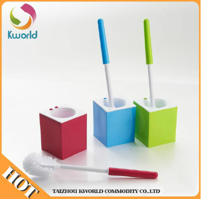 Various good quality white toilet brush with holder