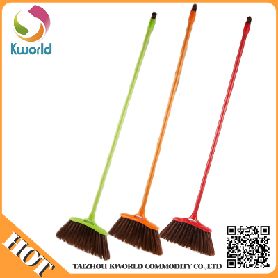 Hot selling product High quality plastic broom,soft bristle floor brooms