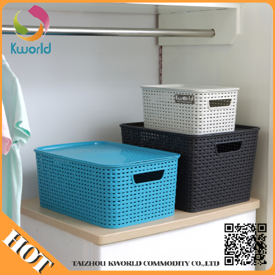 2016 New Design Stackable Plastic Storage Box With Lid,