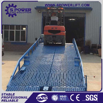 Warehouse adjustable mobile car hydraulic ramps for sale