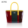 Europe famous design ladies handbag tote genuine leather handbag for women