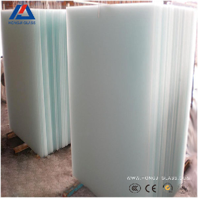 8mm thick acid etched frosted glass door shower glass