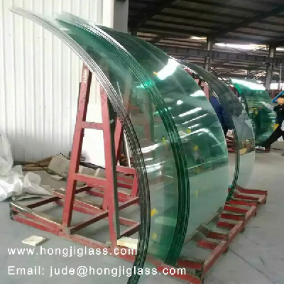 5mm curved tempered glass bent building glass