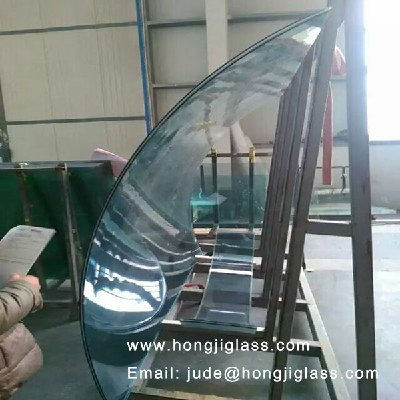 6mm toughened glass curved clear tempered float glass