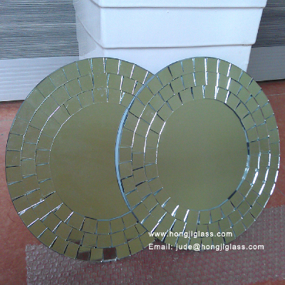 Beautiful fashion round decorative mirror with hook