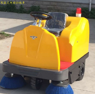 Driving battery type sweeping machine