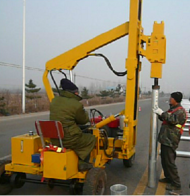 High quality kilometer fence pile driver