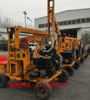 Highway hydraulic pile driver