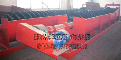 Spiral sand washing machine