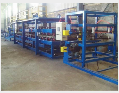 Polystyrene sandwich plate machine