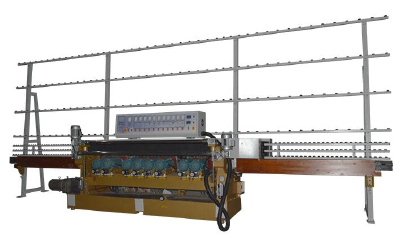 Glass straight-line beveling machine