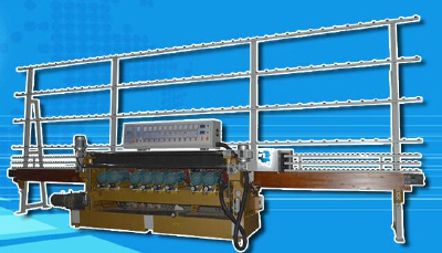 Glass straight-line beveling machine