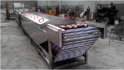 Seasoning package sterilization assembly line