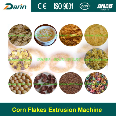 Corn Curls Snack Food Machine/Breakfast corn flakes machine/Corn flakesprocessing machine