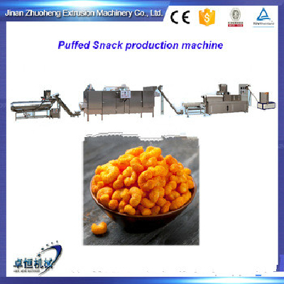 Extruded puff corn snack equipment
