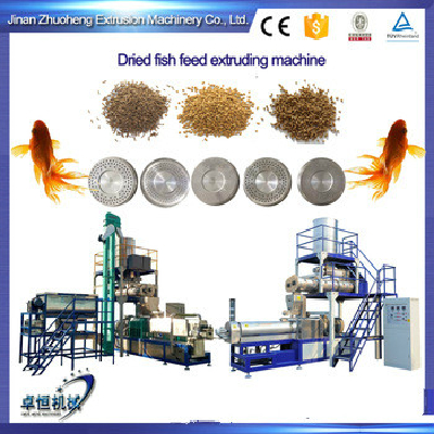 Dried fish feed extruding machine