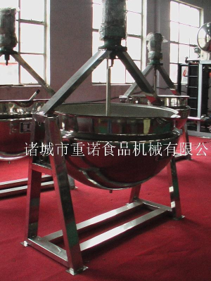 Tilting sandwich pot stirred high scaffolding