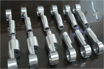 Geely automobile suspension aluminium samples by hand