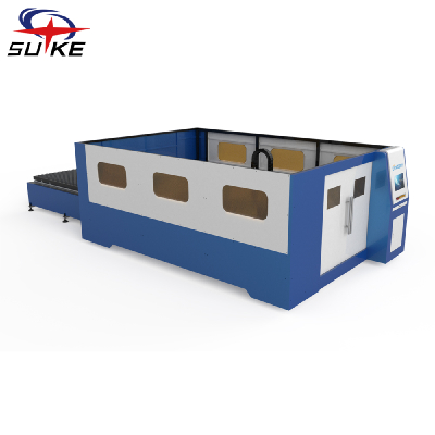 Large surrounded fiber laser cutting machine