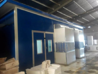 Furniture spray room