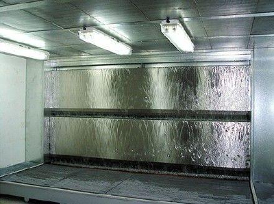 Water curtain machine
