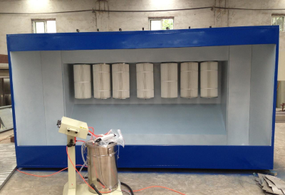 Plastic powder recovery machine