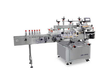 Double side and side labeling machine