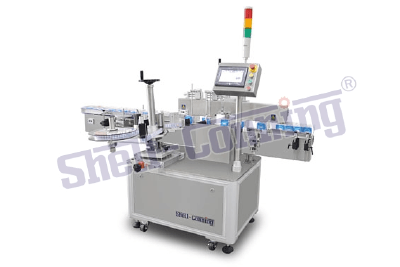 Single angle sealing and labeling machine for paper box