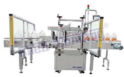 Double side labeling machine.