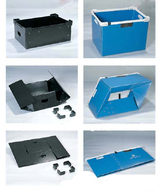 custom  pp coreflute plastic boxes foldable