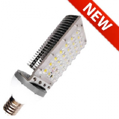 28W E40 or E39 Mogul Base Aluminum Fin LED Street Lights