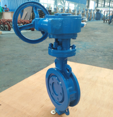 Gear box wafer butterfly valve DN150