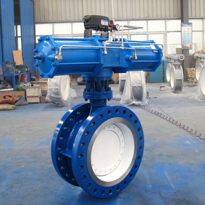 API standard high pressure 300lb pneumatic butterfly valve