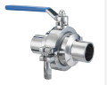 304/316 sanitary stainless steel Clamp ball valve