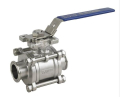 304/316 sanitary stainless steel three leaves ball valve