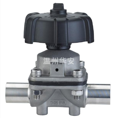 304/316 grade health stainless steel welding diaphragm valve