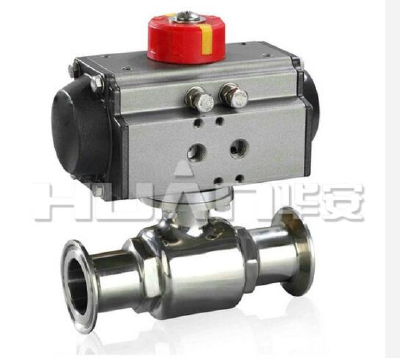 304/316 sanitary stainless steel pneumatic ball valve