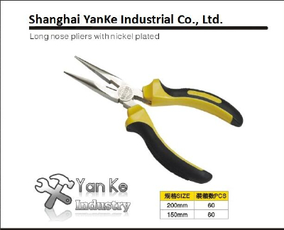 Long nose pliers with nicel plated