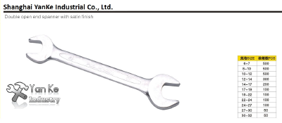 Doubie open end spanner with mirror finish