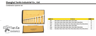 Combination spanner set