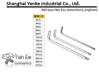 Ball type Hex key wrenches