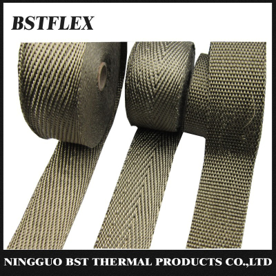 Titanium Exhaust wrap LAVA rock fiber header wrap