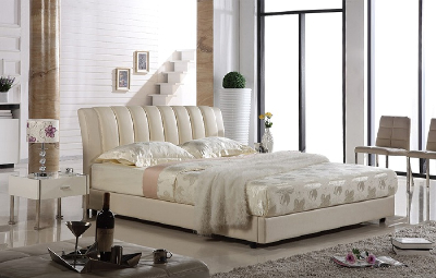 Popular Soft Leather Bedroom Furniture Used Bed Frames