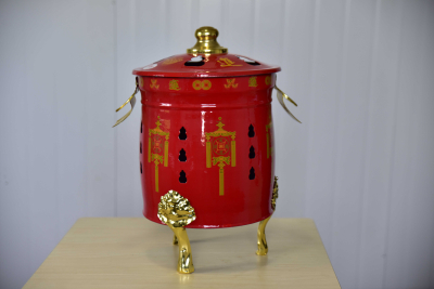 Gold barrel&incense burner