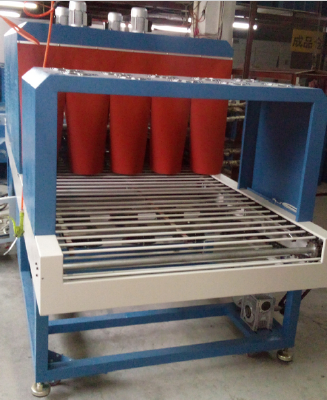 Heating type shrinkage machine