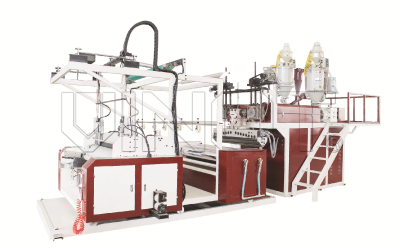 Latest high quality 3-layers stretch film making machine